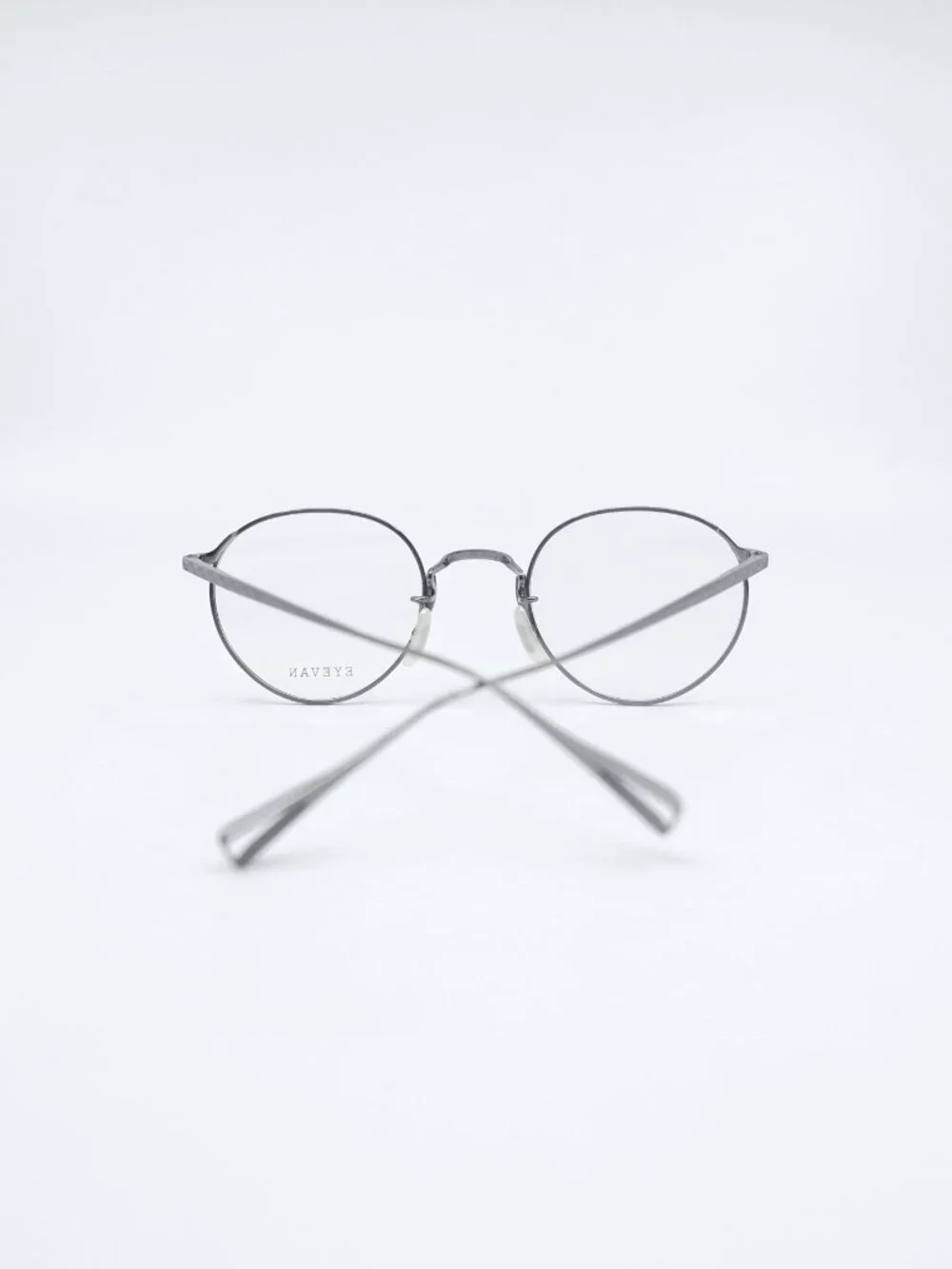 Eyevan POND 46P 23K  Pewter Gray,  New Men's Round Eyeglasses Frames.
